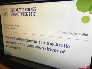 Arctic Science Summit Week
