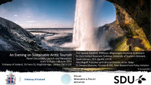 Sustainable Arctic Tourism Iceland Embassy London